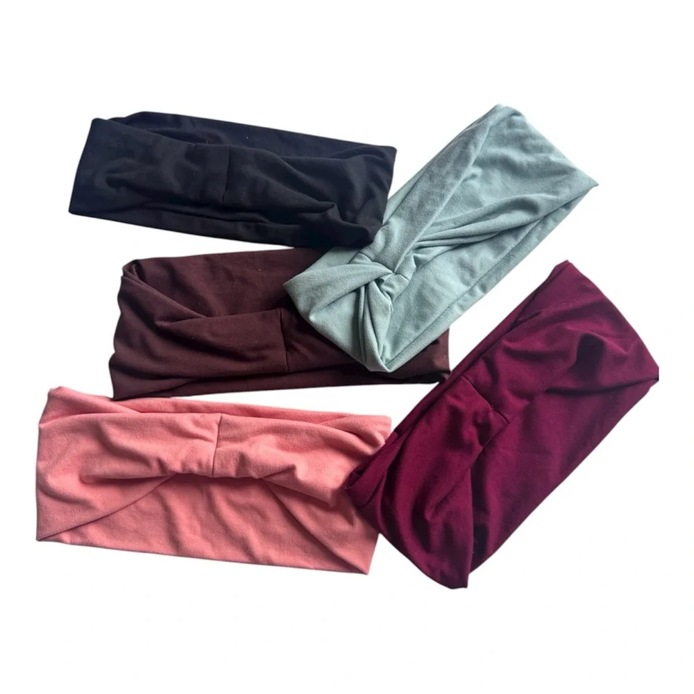 NWOT Set of Five Multi-Color Boho headbands - Picture 3 of 5